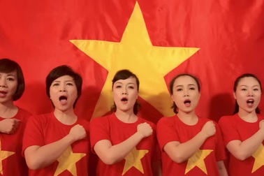 "Tiến quân ca" - Quốc ca Việt Nam do tập thể các nghệ sĩ, ca sĩ thể hiện