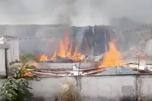 Cháy dữ dội tại công ty gỗ ở Bình Dương