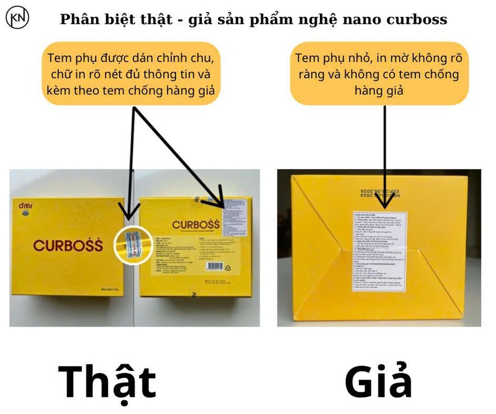 Cảnh giác với tinh chất nghệ nano Curboss giả mạo - 1 Cảnh giác với tinh chất nghệ nano Curboss giả mạo - 1