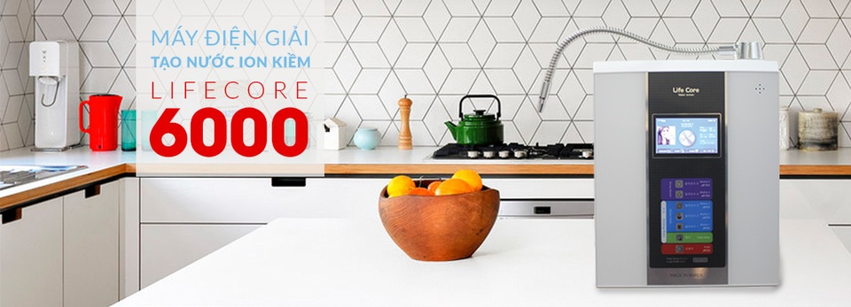 Máy điện giải tạo nước ion kiềm giàu Hydro của Tập đoàn LIFECORE - 2 Máy điện giải tạo nước ion kiềm giàu Hydro của Tập đoàn LIFECORE - 2