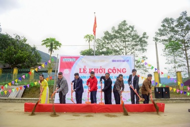 Khởi công công trình phòng học và nhà công vụ Dân trí thứ 16 tại Cao Bằng