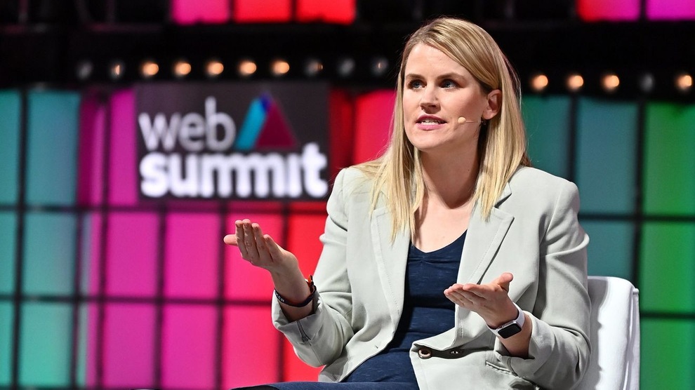 Frances Haugen tại Hội nghị công nghệ Web Summit (Ảnh: Sportsfile). Frances Haugen tại Hội nghị công nghệ Web Summit (Ảnh: Sportsfile).