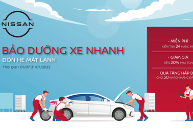 Nissan Việt Nam triển khai chương trình "Bảo dưỡng xe nhanh - Đón hè mát lạnh"