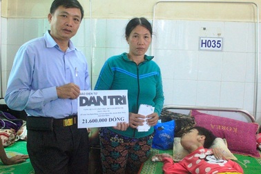 Bạn đọc giúp đỡ thiếu nữ "chết mòn vì bại não" hơn 21 triệu đồng