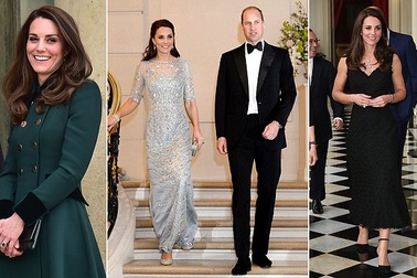 Công nương Anh thay 3 bộ trang phục trong ngày đầu thăm chính thức Pháp