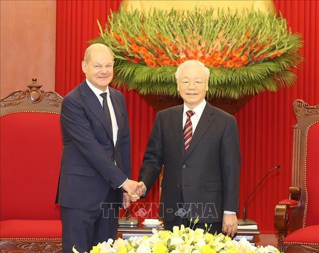 Tổng Bí thư Nguyễn Phú Trọng tiếp Thủ tướng Đức - 2 Tổng Bí thư Nguyễn Phú Trọng tiếp Thủ tướng Đức - 2