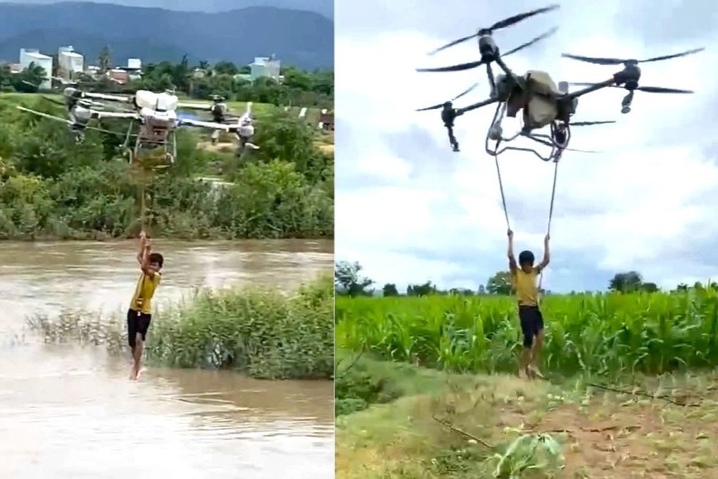 Tặng bằng khen anh nông dân lái drone cứu 2 cháu nhỏ trên dòng lũ - 3 Tặng bằng khen anh nông dân lái drone cứu 2 cháu nhỏ trên dòng lũ - 3