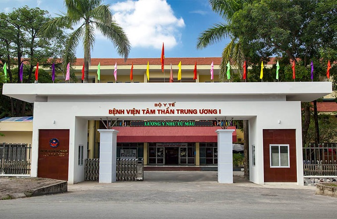 Bệnh viện Tâm thần Trung ương 1 nơi xảy ra vụ tổ chức bay, lắc trong bệnh viện.