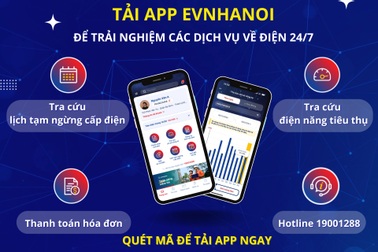 Ứng dụng EVNHANOI giúp người dân Hà Nội kiểm soát chi tiêu điện mùa nắng nóng