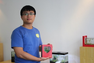 Chàng trai 9x kiếm tiền tỷ… từ kinh doanh bể cá mini