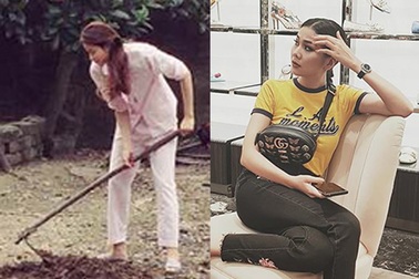 Phạm Hương “về quê cuốc đất”, Thanh Hằng bớt shopping để dành tiền nuôi con