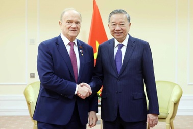 Tổng Bí thư Tô Lâm tiếp Chủ tịch Đảng Cộng sản Nga Gennady Zyuganov
