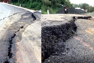 Công bố khẩn cấp về sạt lở, lún tại tuyến đường huyết mạch