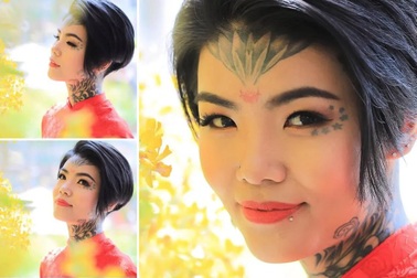 Nữ thợ xăm gốc Hưng Yên nhận vô số lời xì xào thô tục vì "dính mực" toàn thân