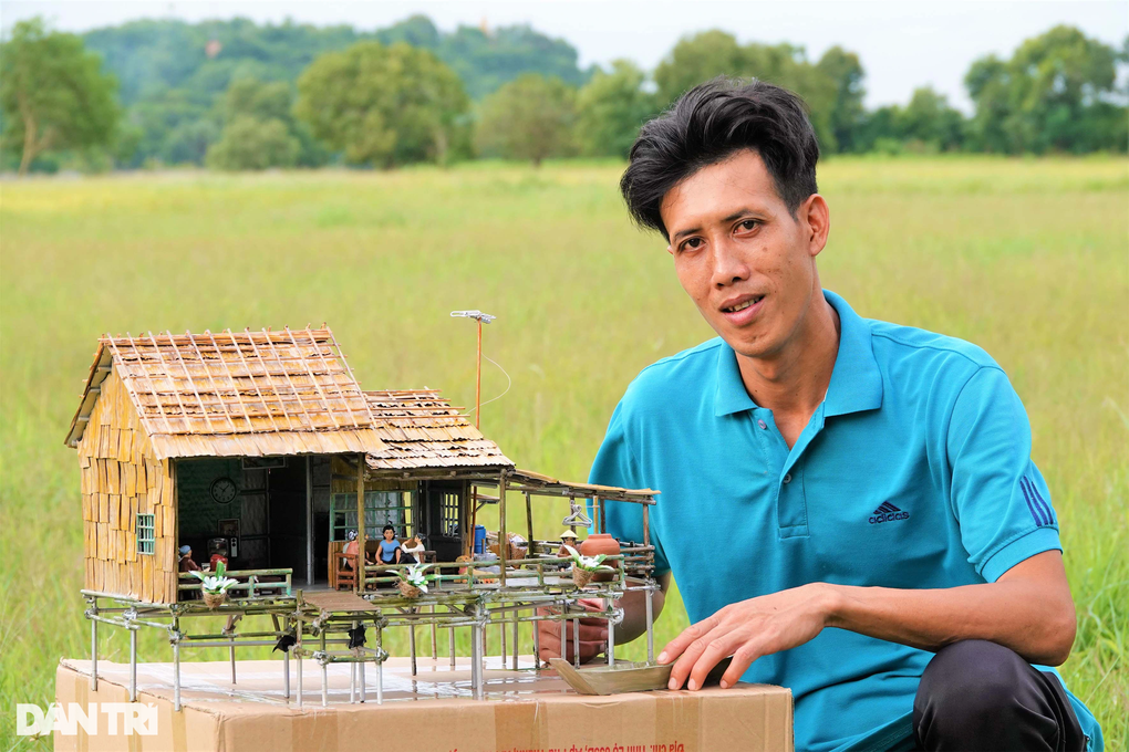 Biến đũa, bìa... thành nhà sàn thu nhỏ, bán một cái thu ngay tiền triệu - 1 Biến đũa, bìa... thành nhà sàn thu nhỏ, bán một cái thu ngay tiền triệu - 1