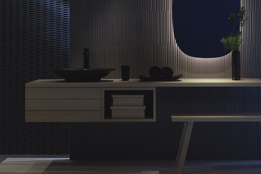 Biến hoá Không gian Phòng tắm qua nghệ thuật Ánh sáng và Bóng tối