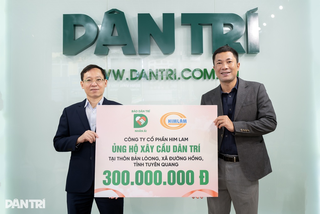 Công ty cổ phần Him Lam ủng hộ 300 triệu đồng xây cầu Dân trí ở Tuyên Quang - 1