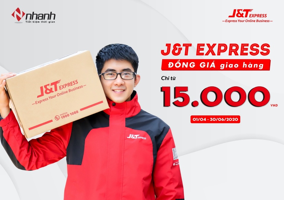 JT Express đồng giá giao hàng chỉ từ 15.000đ cho khách hàng trên Nhanh.vn - 1 JT Express đồng giá giao hàng chỉ từ 15.000đ cho khách hàng trên Nhanh.vn - 1