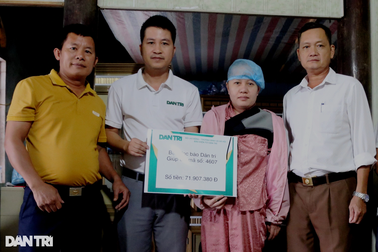 Cô giáo bị vỡ mạch máu não được giúp hơn 76 triệu đồng