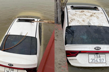 Vụ xe KIA trôi trên sông Hồng: Nghi vấn đẩy ô tô xuống sông, trốn nợ