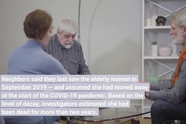 Cụ bà chết trong tư thế ngồi ở bàn ăn suốt 2 năm mà không ai biết