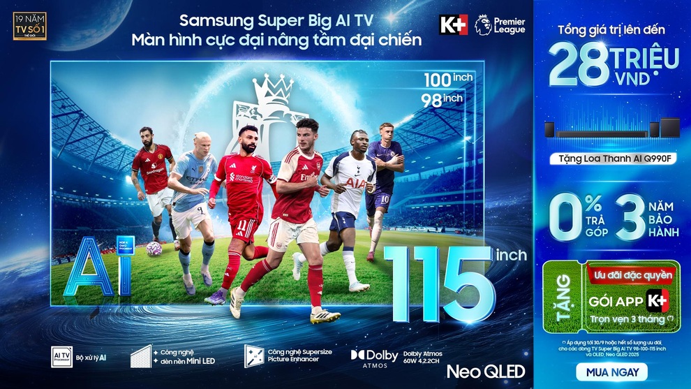 Samsung AI TV - អេក្រង់ចុងក្រោយសម្រាប់រាល់ការប្រកួតកីឡា - 1 Samsung AI TV - Màn hình cực đại cho mọi giải đấu thể thao - 1