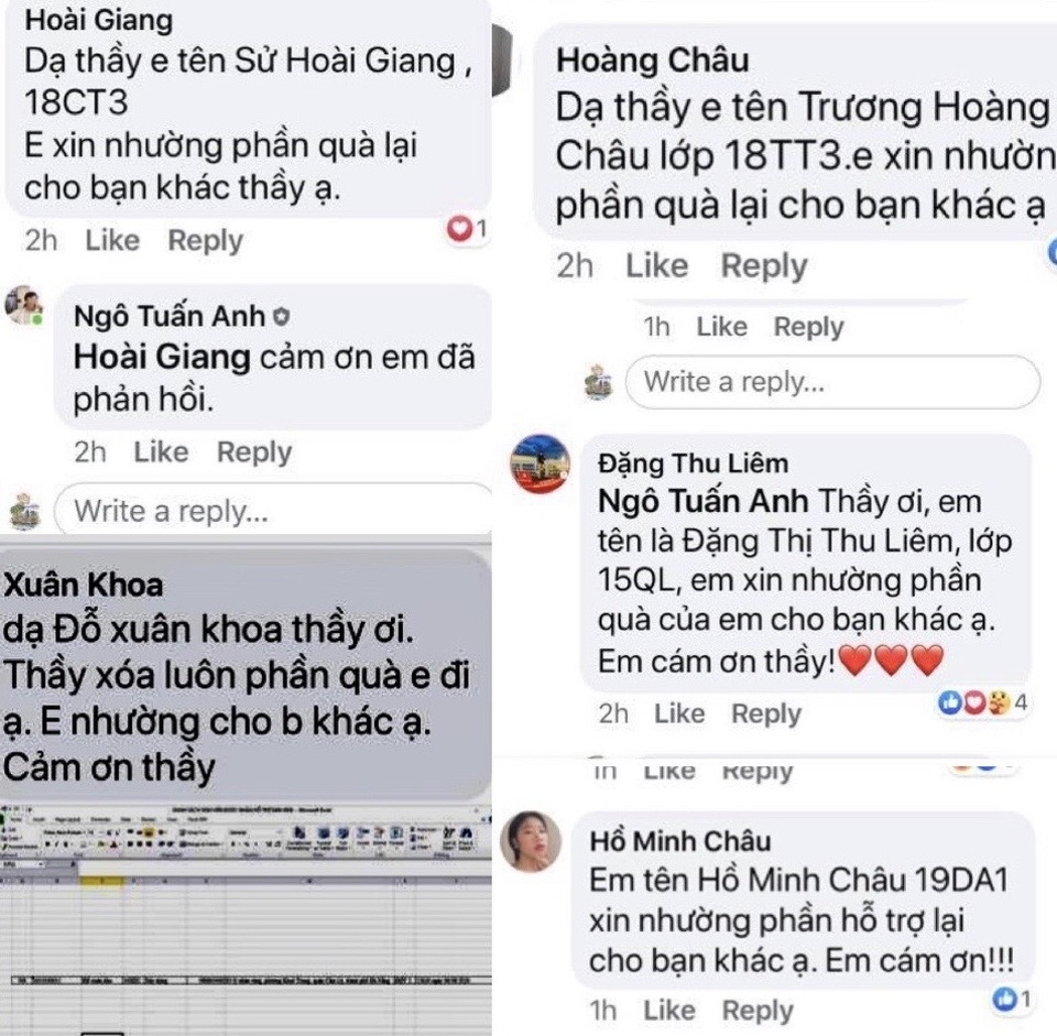 Sinh viên “tranh nhau” nhường quà hỗ trợ Covid-19 cho người khó khăn hơn - 2 Sinh viên “tranh nhau” nhường quà hỗ trợ Covid-19 cho người khó khăn hơn - 2