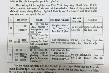 Một số loại khô “ngậm” chất dùng làm thuốc trừ sâu