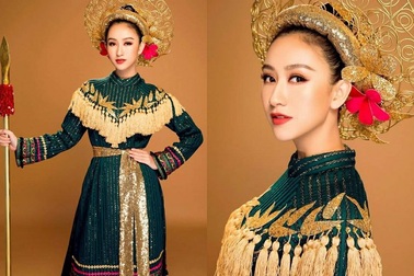 Hà Thu tiếp tục gây “sốc” với hình tượng Hai Bà Trưng tại Miss Earth