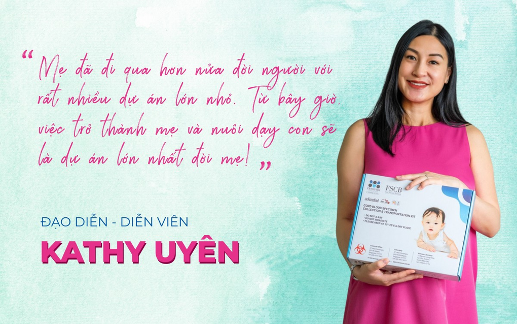 Hạ sinh quý tử ở tuổi 41, Kathy Uyên quyết định lưu trữ tế bào gốc cho con - 1 Hạ sinh quý tử ở tuổi 41, Kathy Uyên quyết định lưu trữ tế bào gốc cho con - 1