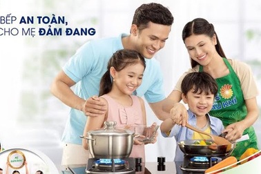 Từ nay mẹ chỉ cần nấu ăn ngon, an toàn đã có gas dầu khí lo!