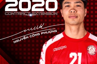 Công Phượng chính thức gia hạn hợp đồng với CLB TPHCM