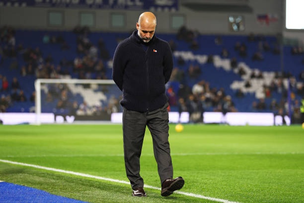 HLV Pep Guardiola lập kỷ lục đáng buồn sau khi Man City thua Brighton - 1