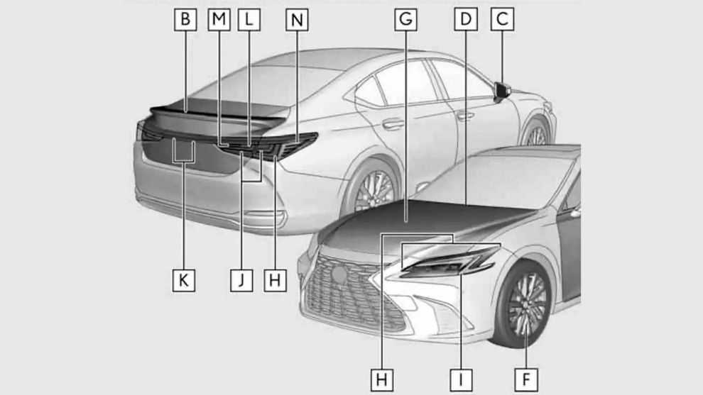 Lexus ES 2025 lộ diện trước ngày ra mắt có thể sẽ chỉ có bản Hybrid? - 2