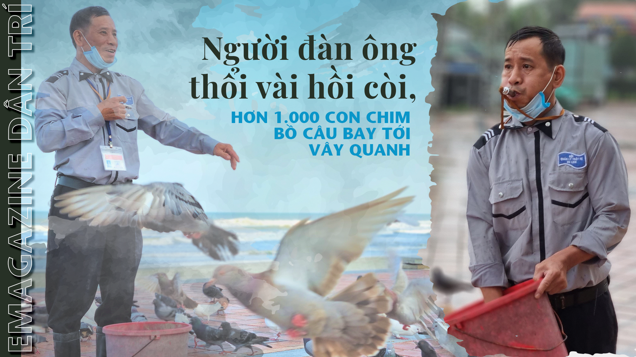 Chuyện về người đàn ông thổi hồi còi, cả nghìn con chim bay tới vây quanh