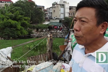 Cận cảnh hồ "bẩn nhất Hà Nội"