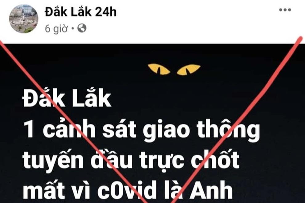 Truy tìm tài khoản Facebook loan tin CSGT trực chốt mất vì Covid-19 - 1 Truy tìm tài khoản Facebook loan tin CSGT trực chốt mất vì Covid-19 - 1