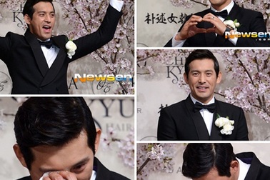 “Mỹ nam” Oh Ji Ho bật khóc trong ngày cưới 