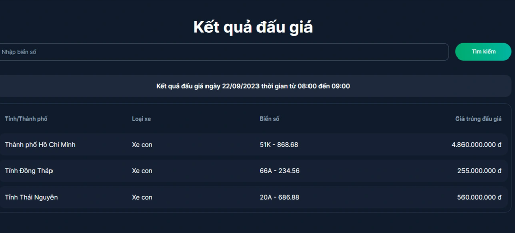 Biển số ô tô 51K-868.68 ở TPHCM được chốt với giá hơn 4,8 tỷ đồng - 1 Biển số ô tô 51K-868.68 ở TPHCM được chốt với giá hơn 4,8 tỷ đồng - 1