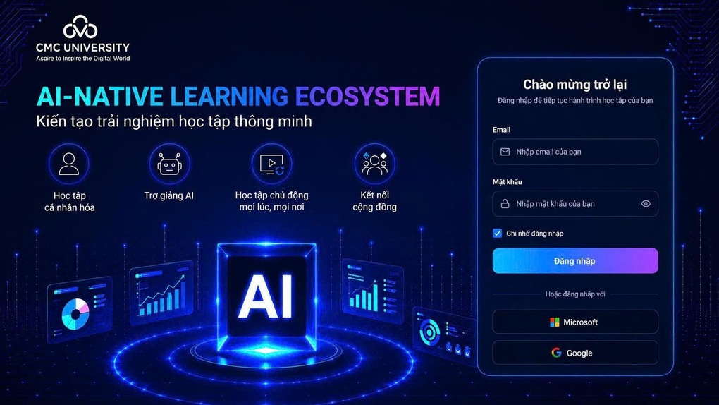 Trường Đại học CMC vận hành hệ sinh thái AI-Native, tái thiết kế hoạt động đào tạo - 2 Trường Đại học CMC vận hành hệ sinh thái AI-Native, tái thiết kế hoạt động đào tạo - 2