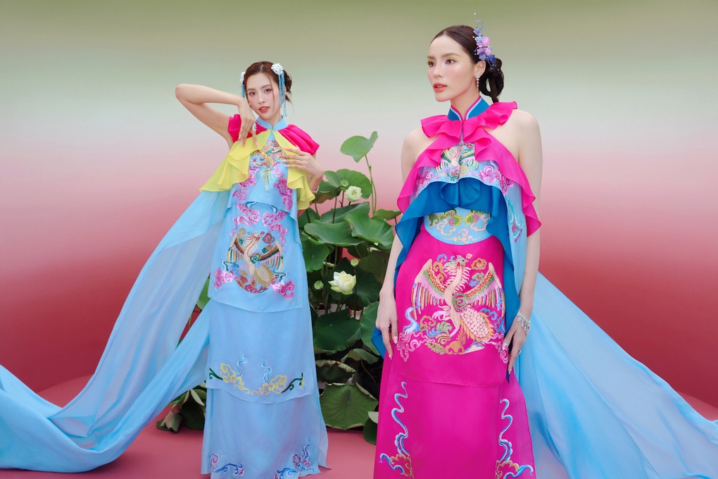 Ba nàng Hoa hậu Việt Nam hội ngộ, đọ sắc trong áo dài cách tân - 2 Ba nàng Hoa hậu Việt Nam hội ngộ, đọ sắc trong áo dài cách tân - 2