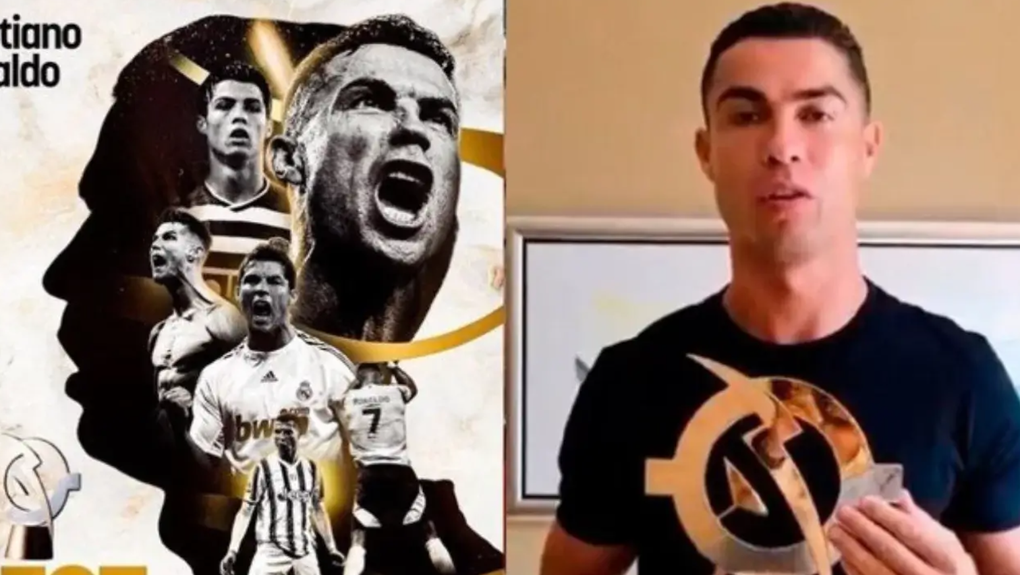C.Ronaldo nhận giải Cầu thủ vĩ đại nhất mọi thời đại - 1