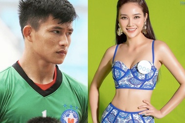 Thủ môn Phan Văn Biểu khoe bạn gái từng lọt Chung kết Miss World VN