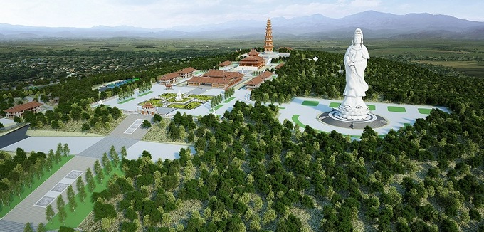 Khu văn hóa Thiên Mã có diện tích 90 ha. 