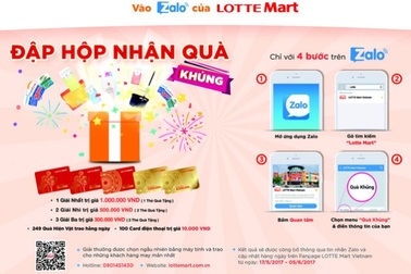 Cùng Lotte Mart "Dzô" Zalo đập hộp nhận quà