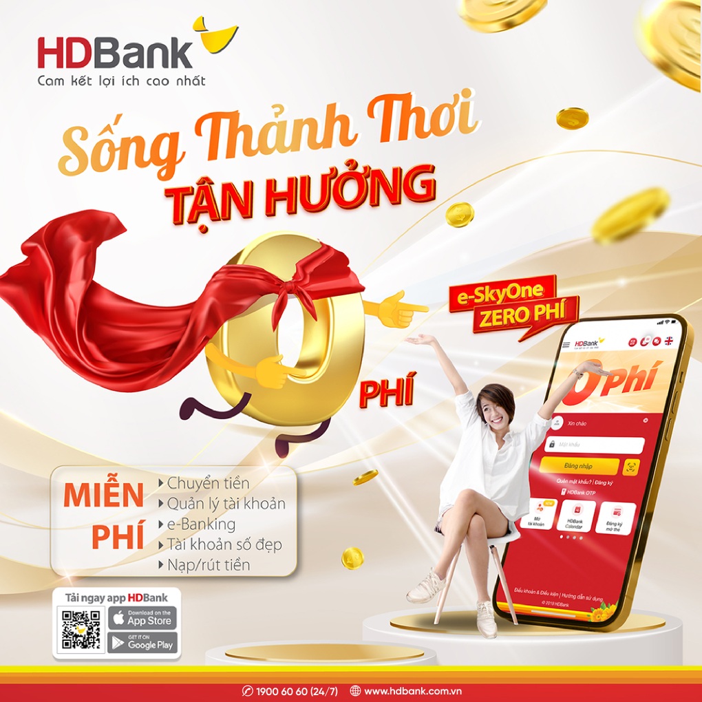 HDBank tiếp tục miễn 100% phí giao dịch - 1