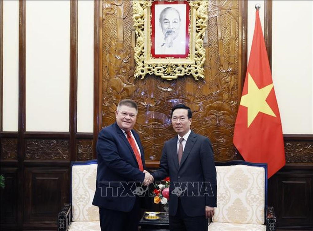 Chủ tịch nước Võ Văn Thưởng tiếp Tổng Thư ký Liên hiệp Công đoàn thế giới - 1 Chủ tịch nước Võ Văn Thưởng tiếp Tổng Thư ký Liên hiệp Công đoàn thế giới - 1