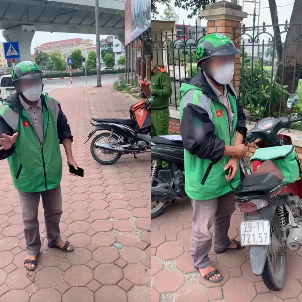 Hà Nội: Shipper cãi lý khi bị phạt vì ra đường không có lý do chính đáng - 1 Hà Nội: Shipper cãi lý khi bị phạt vì ra đường không có lý do chính đáng - 1