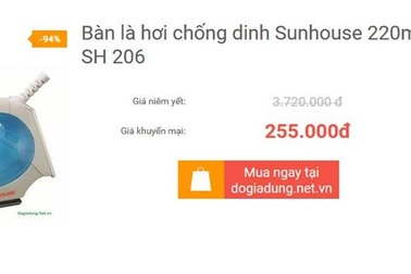 Ngày mua sắm trực tuyến: Giảm giá “sốc” vẫn cao hơn thị trường!