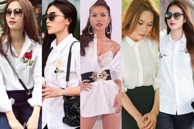 Cùng diện sơ mi trắng giản dị, mỹ nhân Việt nào đẹp hút hồn nhất?